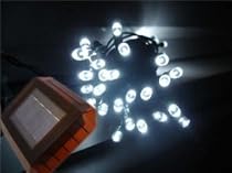 SOLAR 120 WHITE LED Festival String Lights ALL YEAR 12m