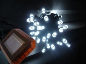 SOLAR WHITE 120 LED 24/7 String Lights Garden Fairy