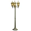 Home Triple Head Post Lamp - Antiqued Bronze