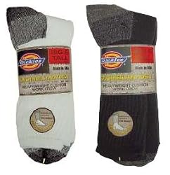 Dickies Men's Big and Tall Work Socks - Various Colors (1 pair)