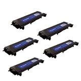 5 Pack Brother TN-350 (TN350) Toner Cartridge Compatible 2,500 Yield Black