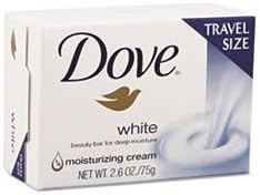 (6 Pack Value Bundle) DVOCB126811 White Travel Size Bar Soap with Moisturizing Lotion, 2.6 oz