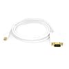 2m - Mini DisplayPort to VGA Cable - ( VIDEO Adapter lead for Apple iMac- Unibody MacBook - Pro - Air & PC with Mini DP ) - LIFETIME REPLACEMENT WARRANTY