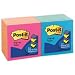 3M Post-it 3 x 3 Inch Note Refills, Alternating Ultra Colors, 90 Sheets 12 Pack (330-UALT)