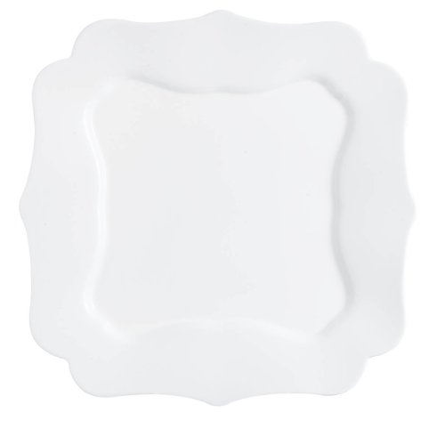 Arc International Luminarc Authenic White Dinner Plate, 10-Inch, Set of 12