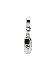 Reflections(tm) Sterling Silver Baby Shoe Dangle Bead / Charm