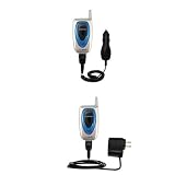 Essential Kit for the Samsung SPH-A660 - includes Car and Wall Charger with Rapid Charge Technology - Gomadic Brand w/ TipExchange Technology