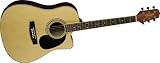 Jasmine By Takamine Es35c Dreadnought Acoustic Guitar Natural