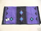 MAYATEX SHOW SADDLE BLANKET PAD HORSE TACK PURPLE AND BLACK