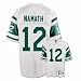 Joe Namath New York Jets #12 Gridiron Classics Premier Throwback Reebok NFL Football Jersey (White)