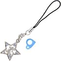Light Blue Jeweled Star AQUARIUS Zodiac Sign Cell Phone Charm