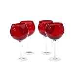 Certified International Ruby 28-ounce Red Wine ,Set of 4