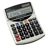 15966 Minidesk Calculator, LCD Display, Battery/Solar Power