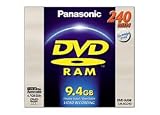 Panasonic LMAD240E DVD-RAM disc - 9.4GB, double sided with cartridge
