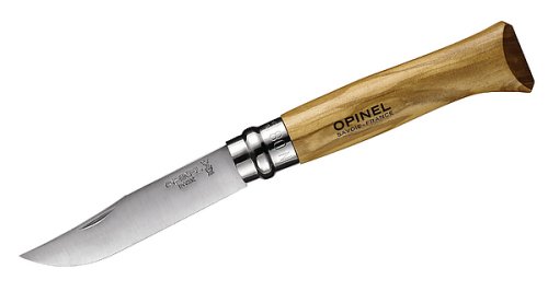 Opinel-Messer 254052, Größe 8, rostfrei, Olivenholz Opinel-Messer 254052, Größe 8, rostfrei, Olivenholz