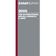 Zagat Survey 2006 Top International Hotels Resorts and Spas (Zagatsurvey)