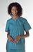 [Item]: Hunter Green, Medium [Additional Info]: AngelStat Ladies' Jewel-Neck Snap- Front Scrub Top Adds a Touch of Class. We've taken the basic scrub top and added design touches that professionals will truly appreciate. The jewel-neck cut will accentua
