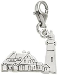 Rembrandt Charms Portland Head Lighthouse, Maine Charm with Lobster Clasp