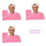 Turbie Twist 3 Pack * All 3 - Pink