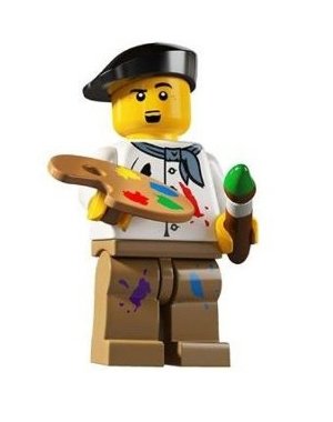 LEGO Set 8804 SEALED MINIFIGURES SERIES 4 -- Artist loose