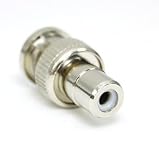 Bluecell 10 Pack RCA Female Plug to BNC male Jack Adapters + Bluecell Cable Tie