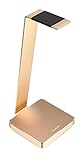 LUXA2 E-ONE Gold Aluminum Headphone Stand for Beats, Sony, Sennheiser, Philips, Audio-Technica, Plan