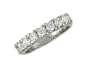 Palpable - size 6.50 14K White Gold Semi-Eternity Anniverary Band