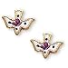 Jewelry : 14K Gold Filled Cloisonne Dove Pierced Earrings