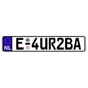 EuroPlate - Authentic 21" Holland Netherlands European Economic Community (EEC) Plate - Random