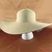 BIG SUN BEACH BRAID HAT VISOR FLOPPY WIDE 6" BRIM GOLD