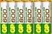Pack of 6 x 600mAh rechargeable AAA Cordless Telephone replacement batteries