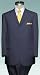 Men's 4 (four) button Single breasted dark NAVY BLUE Double Pleated Fully Lined Suit