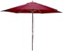 Astonica 9-Foot Wood Market Umbrella, Burgundy