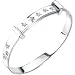 SALE. Silver Girls Twinkle Twinkle Little Star Adjustable Baby Bangle With Musical Box by D For Diamond