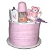 Baby Shower Cakes One Tier Diaper Cake Color: Pink