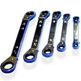 5 Pc Offset Ratchet Wrench