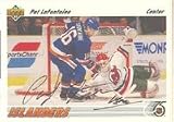 Pat LaFontaine, New York Islanders, 1991 Upper Deck Autographed Card