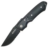 Magnum by Boker Side Lock Drop Point, Black Blade, Micarta Handle