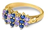14KT Ladies Sapphire and Tanzanite Ring