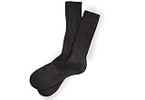 Men's 3 Pack Cotton Crew Sock Black Shoe size 15-18