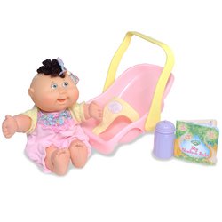 Cabbage Patch Newborn with Accessories and Carrier - Caucasian Girl with Brunette Hair by PA Distribution Inc.