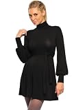 Olian Black Turtleneck Tunic