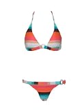 Hot Kiss Spumoni Bikini Banded Halter and Brazil Bottom W/rings (Large)