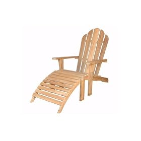 Anderson Teak AD-036 Adirondack Chair with Ottoman by 