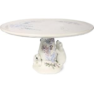 Pfaltzgraff Winter Frost Pedestal Cake Plate