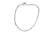 Italian Sterling Silver Snake Chain and Beaded Fashion Anklet Set