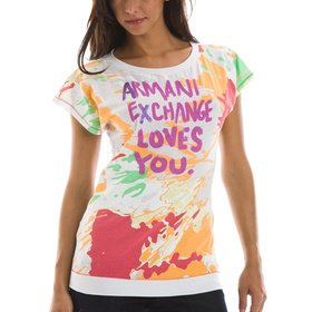 Buy Armani Exchange Paint Splatter T-Shirt by Armani Exchange