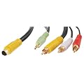 Cables To Go 2m S-Video + Audio to 3 Rca Type Adapter Cable