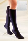 Ladies Diamond Pattern Socks (PAIR) - White - Smal
