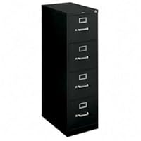 HONH414PP - 4-Drawer Letter File, Vertical, 15x22x48-3/4, Black
